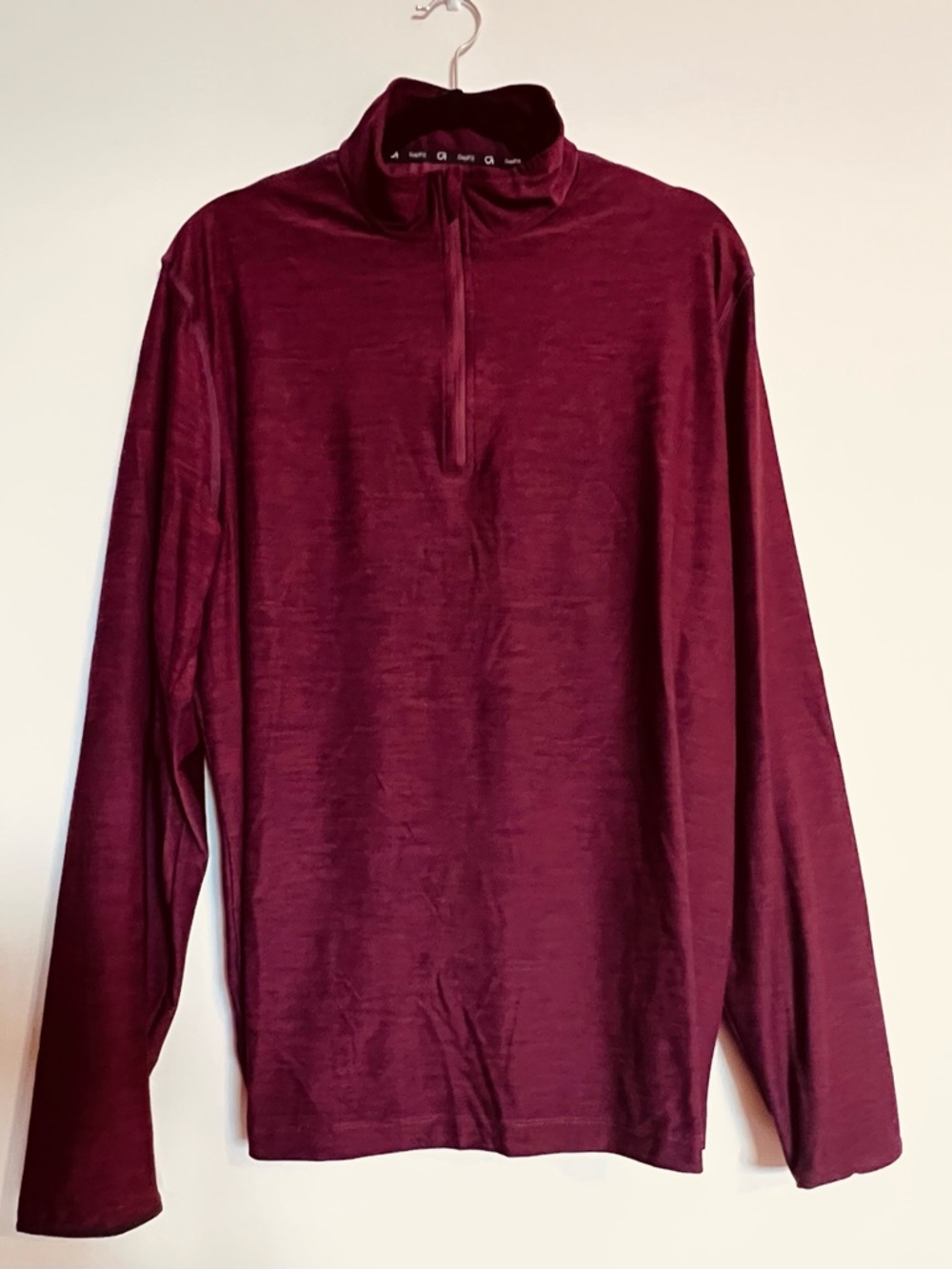 GAP GapFit Men's Maroon Quarter-Zip Pullover Size XL